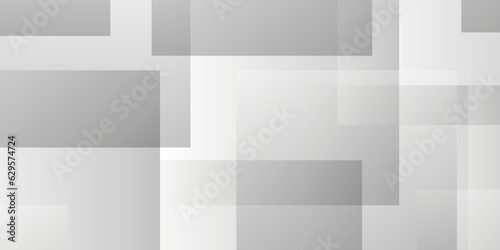 Abstract white background with squares. Abstract minimal geometric white and gray light background design. white transparent material in triangle diamond and squares shapes in random geometric pattern