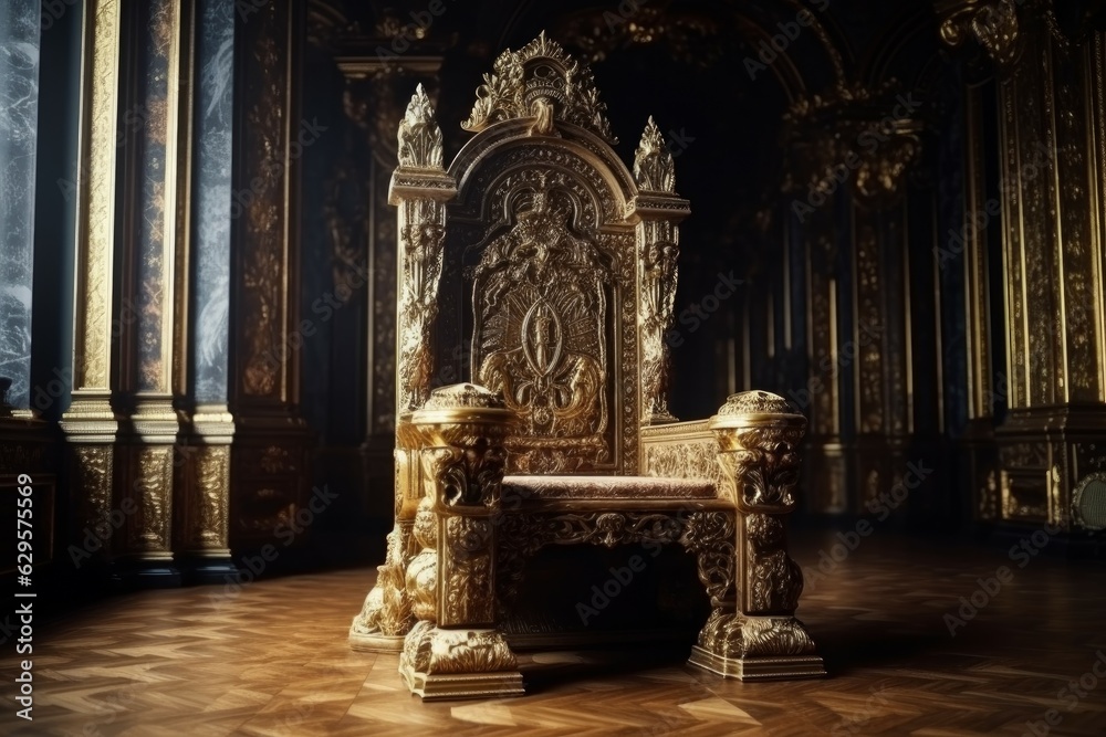 Majestic fantasy throne cinematic. Generate Ai