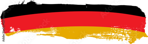 Germany flag .Paint brush stroke vector