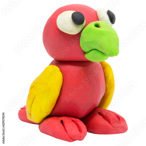 Handmade plasticine cute Bird 