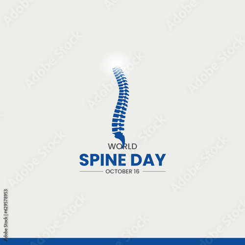world spine day. Spine vector illustration. 