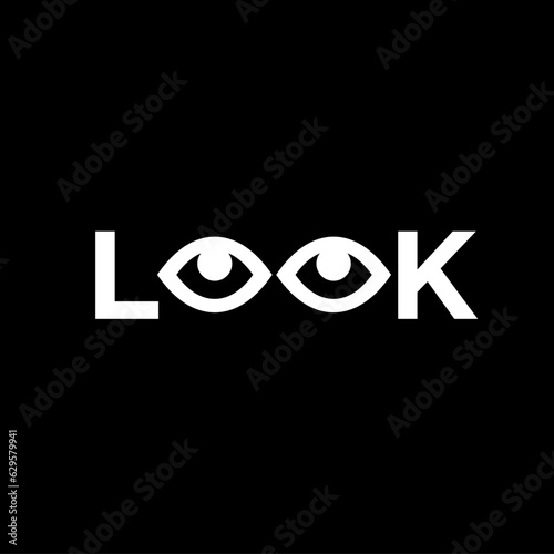 Eye Letter look logo icon design template design