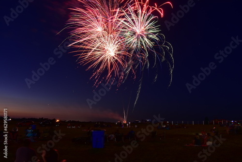 Indianola, Iowa, , USA - July 29, 2023: National Balloon Classic Hot Air Balloon Festival