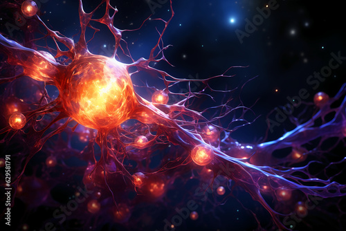 Neuron like laniakea. AI generative
