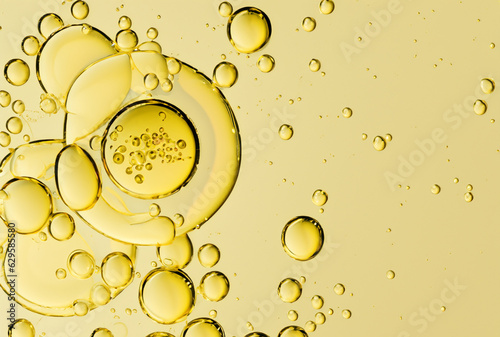 Wallpaper Mural luxury gold cosmetic essence liquid bubbles molecules antioxidant of liquid bubble Torontodigital.ca