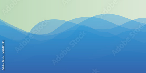 Abstract blue background with waves. creative Architectural Concept. Light elegant dynamic abstract background. Abstract minimal nature landscape illustration texture.