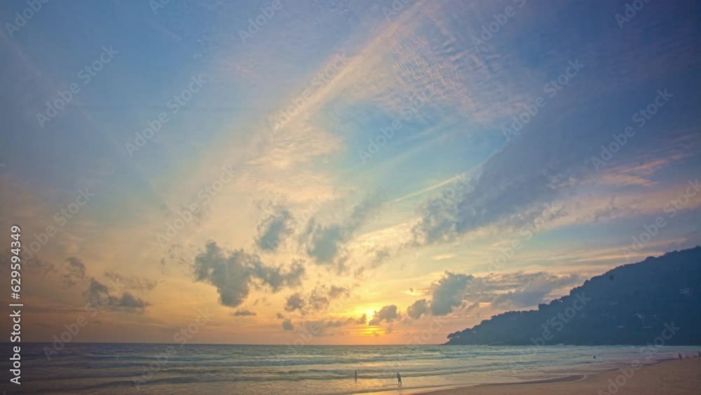 .Time lapse bright colorful clouds in amazing sky at sunset above the sea. .As the day winds down, the clouds become a canvas of vibrant hues, .a beautiful reminder of the days passing. sky texture. .Time lapse bright colorful clouds in amazing sky at sunset above the sea. .As the day winds down, the clouds become a canvas of vibrant hues, .a beautiful reminder of the days passing. sky texture.