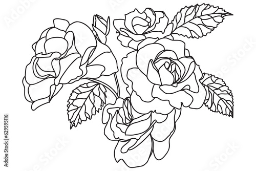 drawing, design, art, flower, rose, illustration, graphic, sketch, blossom, line, floral, decoration, plant, isolated, leaf, nature, outline, abstract, vintage, black, tattoo, contour, bloom,