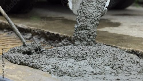 Wallpaper Mural Worksite outdoor, heavy equipment machinery for heavy industry. Construction and renovation concept. Workers pour the Foundation for the construction of street. Torontodigital.ca