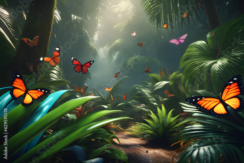 Tropical Forest. Generative AI