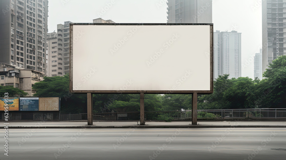 Obraz premium blank billboard on the street