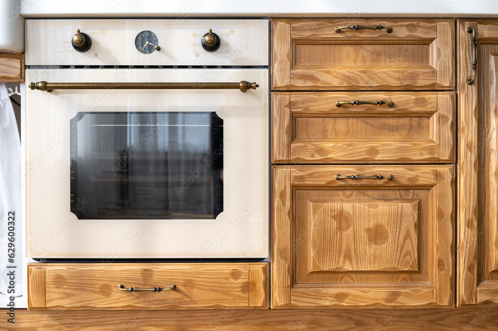 retro design at kitchen with new household appliance retro design at kitchen with new household appliance