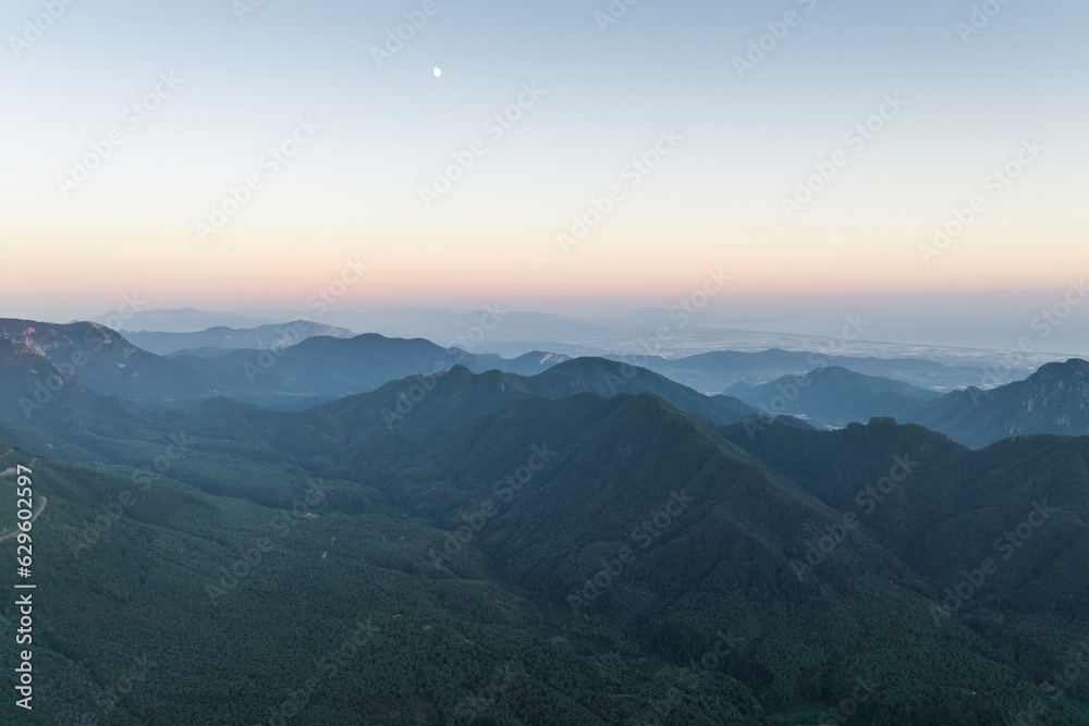 Aerial view of a mountain range at sunset along the Terminio Valley, Serino, Campania, Avellino, Italy. Aerial view of a mountain range at sunset along the Terminio Valley, Serino, Campania, Avellino, Italy.