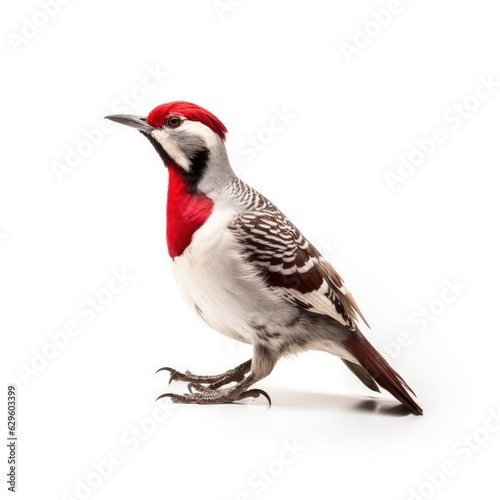 Arizona woodpecker bird isolated on white. Generative AI