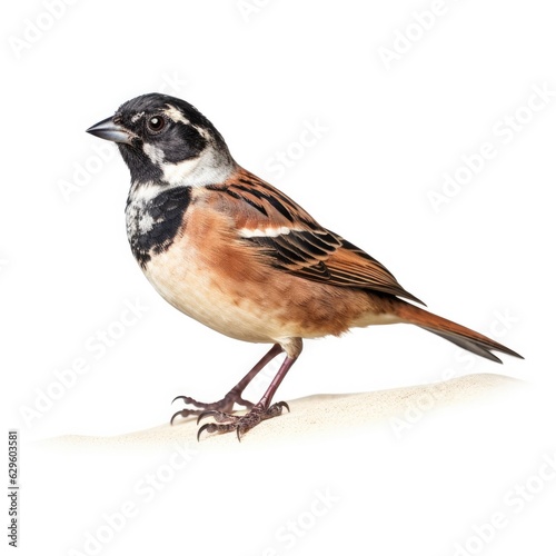 Bells sparrow bird isolated on white. Generative AI