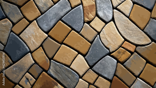 Stonework wall. Texture of old stonework wall.