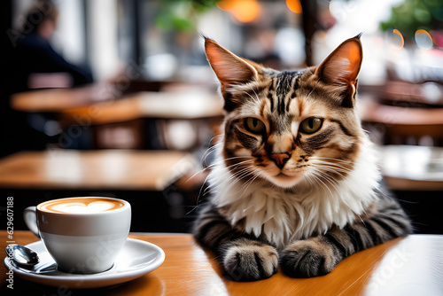 cat in caffe Generative AI