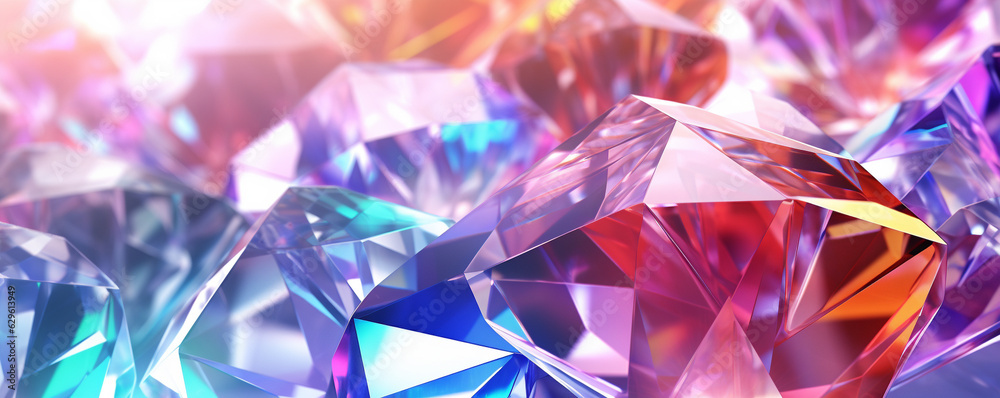colorful crystal background made with generative AI colorful crystal background made with generative AI