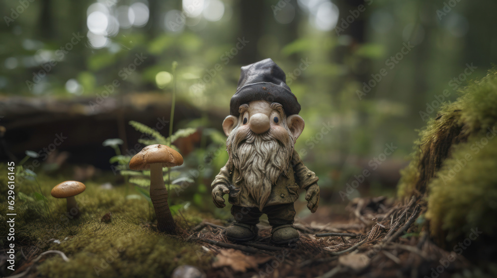 gnome in the forest goblin