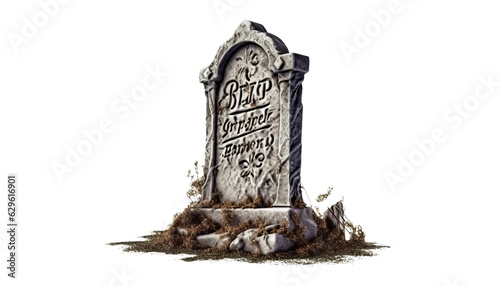 Canvas-taulu Gravestones with RIP inscriptions, adding an eerie atmosphere to any scene, Hall