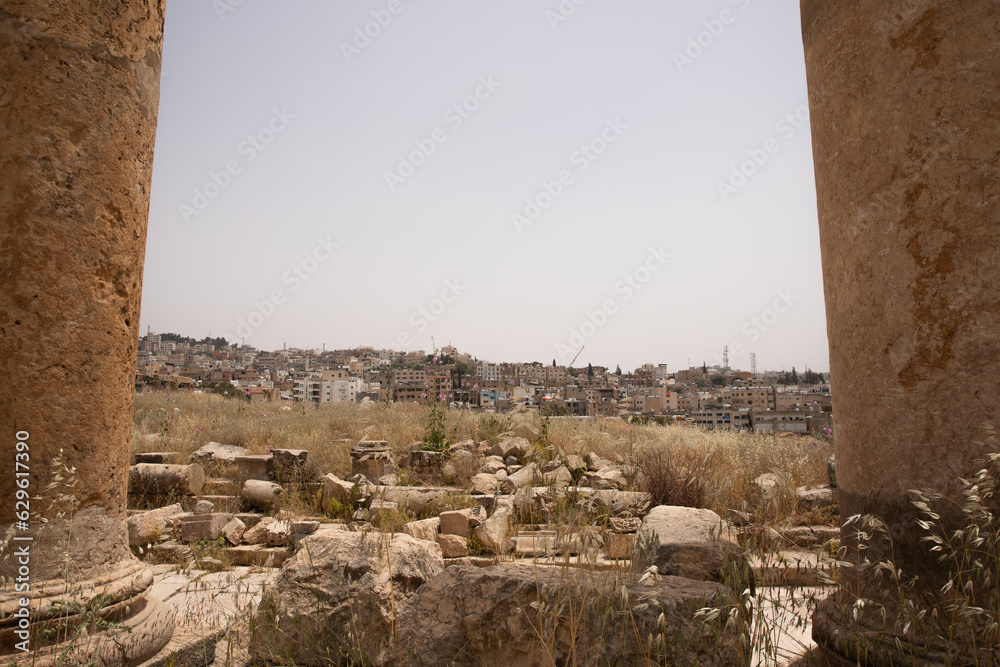 Fototapeta premium The ruins of Jerash in Jordan, Middle East.