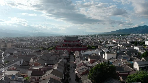 Buildings and landscapes in Weishan, Yunnan, China. photo