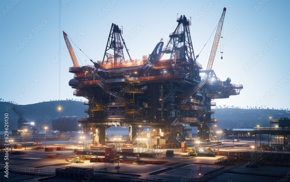 Stunning image of a massive shipyard construction in a dry dock