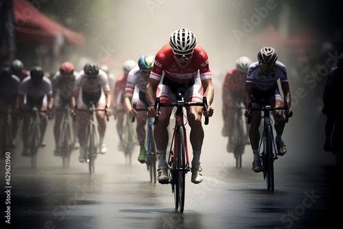 Cyclists in Action: Cycling Race photo
