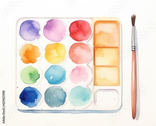 Abstract background with paints