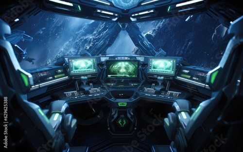 alien cockpit ufo interior © medienvirus
