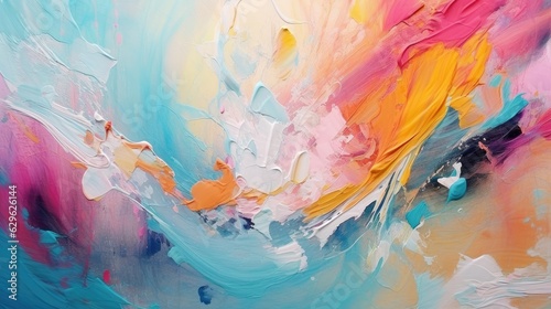 A vibrant and colorful abstract painting