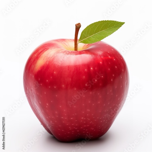 red apple isolated on white background