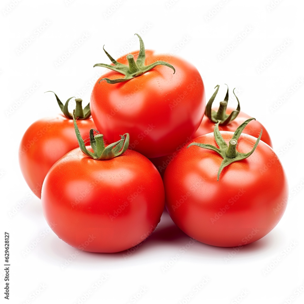 tomatoes isolated on white background