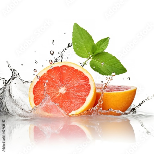 grapefruit isolated on white background