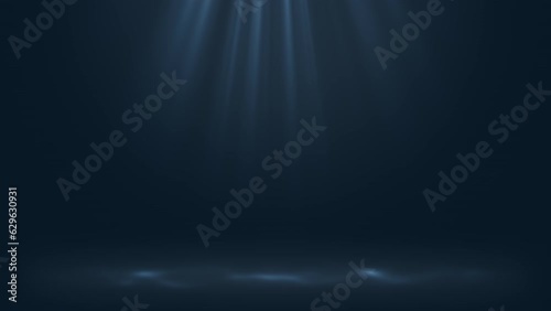 Deep Sea Ocean Floor Depths Titanic Titan Implosion Site Dark Blue Moving Light Rays