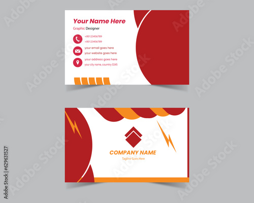 professional business card fully editable unique business card 