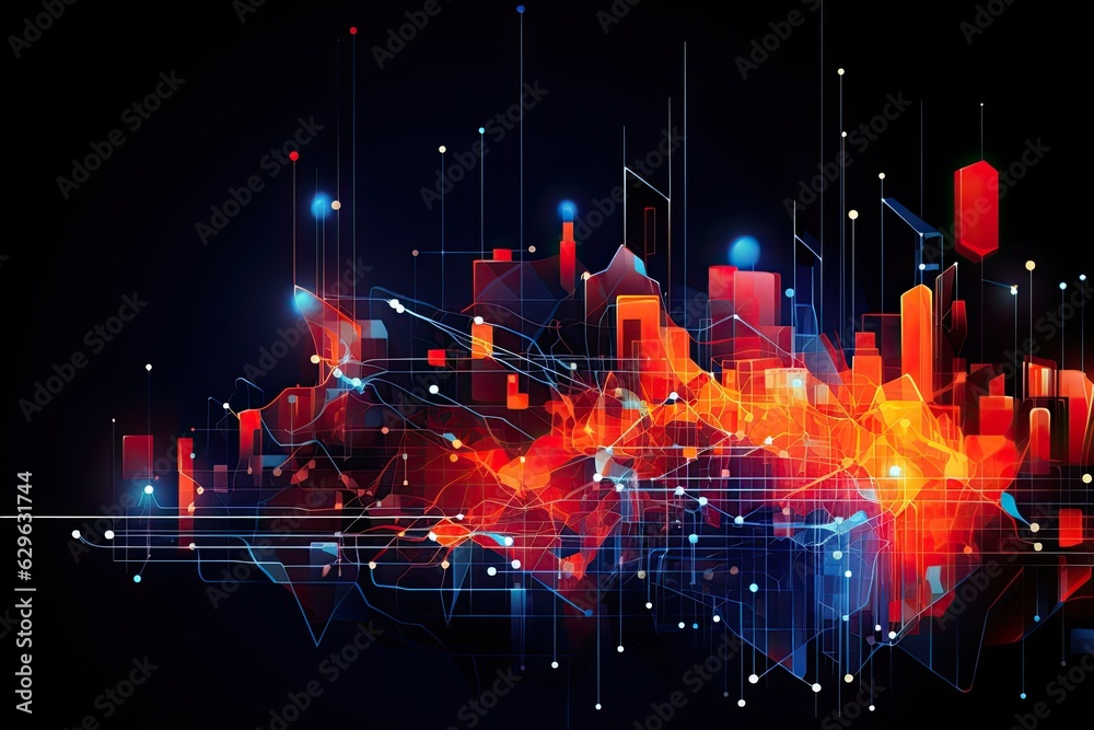 Chromatic Circuitry: Warm and Cool Technology Patterns on a Dark Background (Generative AI) Chromatic Circuitry: Warm and Cool Technology Patterns on a Dark Background (Generative AI)