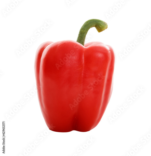 Red bell pepper isolated on transparent background, PNG.  © Rawf8