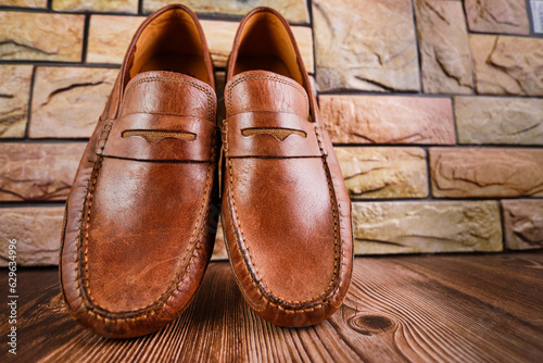 loafers in soft brown calfskin