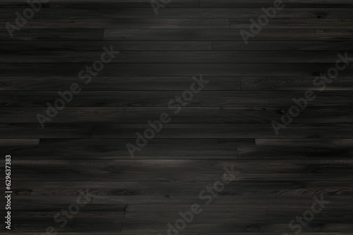 black or dark wood texture / wooden floor background
