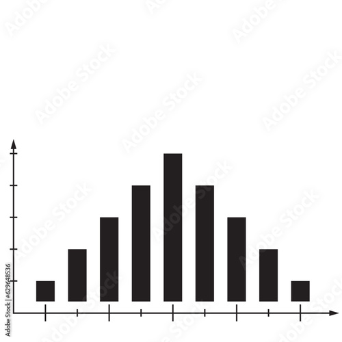 Graph chart silhouette 