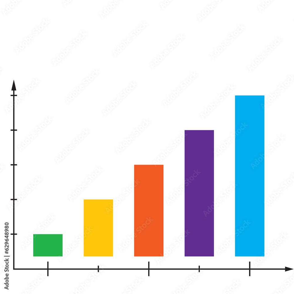 Graph chart colorful PNG Graph chart colorful PNG