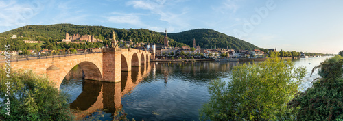 Old town of Heidelberg along the Neckar river, Baden-Württemberg, Germany photo