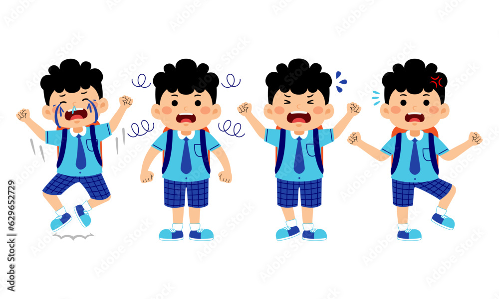 boy student with school uniform vector illustration boy student with school uniform vector illustration