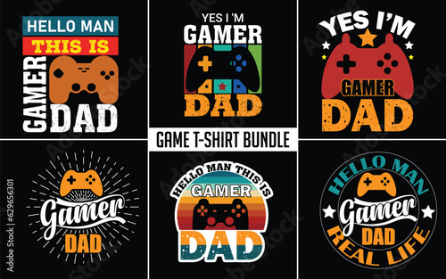 Game vector t-shirt bundle 