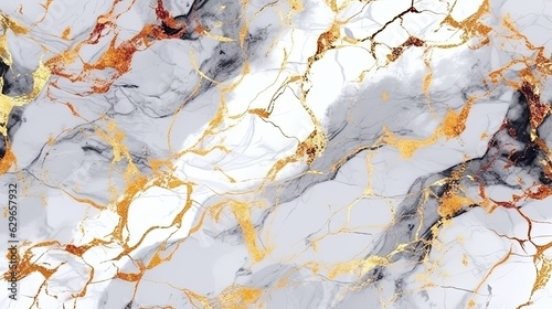 Marble texture with golden veins