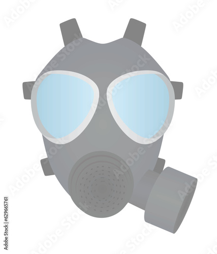 Gas mask military. vector illustration