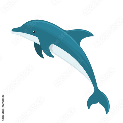 dolphin vector art illustration cartoon design