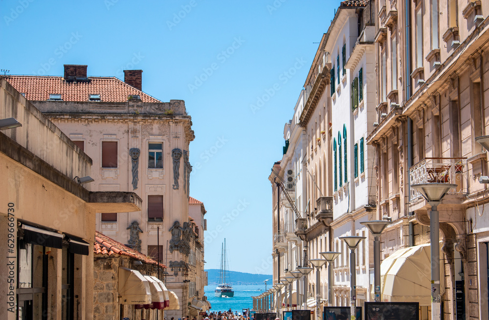 historical Alley in Split in the state of Split-Dalmatien Croatia