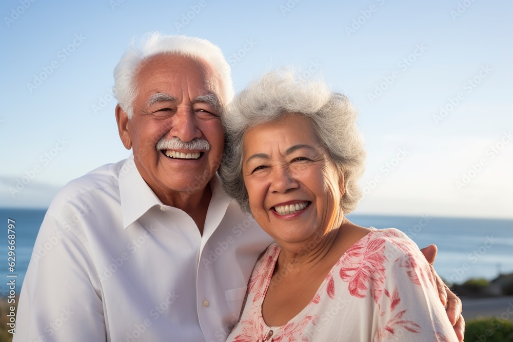 happy smiling couple looking at the camera